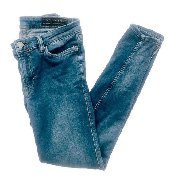 AllSaints Mast Twisted Skinny Jeans - Picture 4 of 10